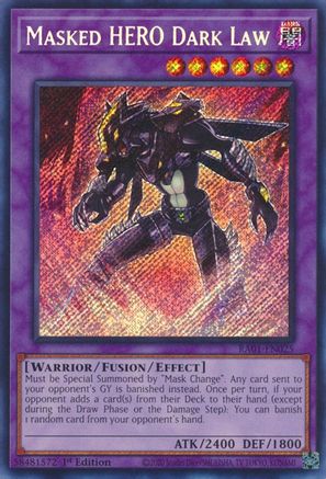 Masked HERO Dark Law (Secret Rare) (RA01-EN025) - 25th Anniversary Rarity Collection 1st Edition - Premium Yugioh Single from Konami - Just $0.32! Shop now at Game Crave Tournament Store