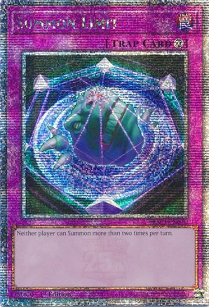 Summon Limit (Quarter Century Secret Rare) (RA01-EN070) - 25th Anniversary Rarity Collection 1st Edition - Premium Yugioh Single from Konami - Just $2.49! Shop now at Game Crave Tournament Store