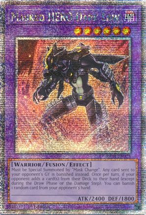 Masked HERO Dark Law (Quarter Century Secret Rare) (RA01-EN025) - 25th Anniversary Rarity Collection 1st Edition - Premium Yugioh Single from Konami - Just $19.82! Shop now at Game Crave Tournament Store