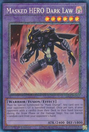 Masked HERO Dark Law (PCR) (RA01-EN025) - 25th Anniversary Rarity Collection 1st Edition - Premium Yugioh Single from Konami - Just $0.84! Shop now at Game Crave Tournament Store