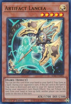 Artifact Lancea (UR) (RA01-EN006) - 25th Anniversary Rarity Collection 1st Edition - Premium Yugioh Single from Konami - Just $0.61! Shop now at Game Crave Tournament Store