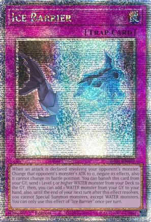 Ice Barrier (Quarter Century Secret Rare) (RA01-EN071) - 25th Anniversary Rarity Collection 1st Edition - Premium Yugioh Single from Konami - Just $2.68! Shop now at Game Crave Tournament Store