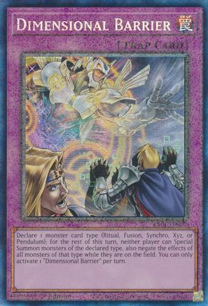 Dimensional Barrier (PCR) (RA01-EN072) - 25th Anniversary Rarity Collection 1st Edition - Premium Yugioh Single from Konami - Just $2.93! Shop now at Game Crave Tournament Store