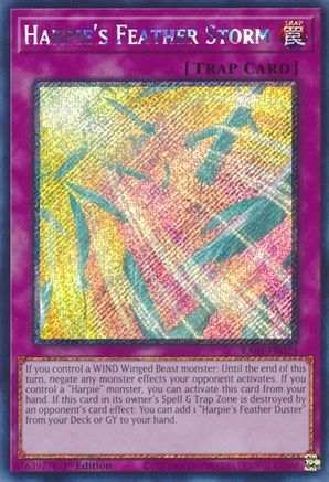 Harpie's Feather Storm (Platinum Secret Rare) (RA01-EN073) - 25th Anniversary Rarity Collection 1st Edition - Premium Yugioh Single from Konami - Just $1.66! Shop now at Game Crave Tournament Store