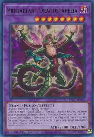 Predaplant Dragostapelia (UR) (RA01-EN027) - 25th Anniversary Rarity Collection 1st Edition - Premium Yugioh Single from Konami - Just $0.25! Shop now at Game Crave Tournament Store