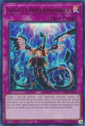 Infinite Impermanence (UR) (RA01-EN075) - 25th Anniversary Rarity Collection 1st Edition - Premium Yugioh Single from Konami - Just $5.03! Shop now at Game Crave Tournament Store