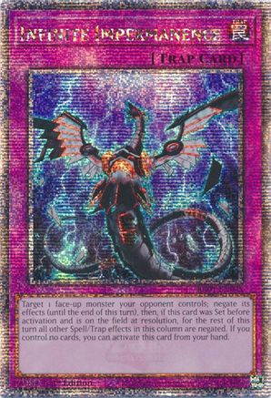 Infinite Impermanence (Quarter Century Secret Rare) (RA01-EN075) - 25th Anniversary Rarity Collection 1st Edition - Premium Yugioh Single from Konami - Just $90.89! Shop now at Game Crave Tournament Store