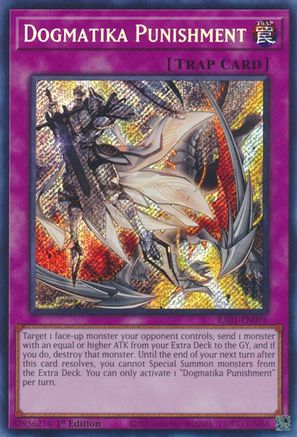 Dogmatika Punishment (Secret Rare) (RA01-EN076) - 25th Anniversary Rarity Collection 1st Edition - Premium Yugioh Single from Konami - Just $0.27! Shop now at Game Crave Tournament Store
