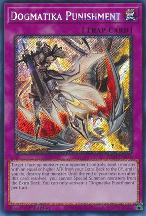Dogmatika Punishment (Platinum Secret Rare) (RA01-EN076) - 25th Anniversary Rarity Collection 1st Edition - Premium Yugioh Single from Konami - Just $0.59! Shop now at Game Crave Tournament Store