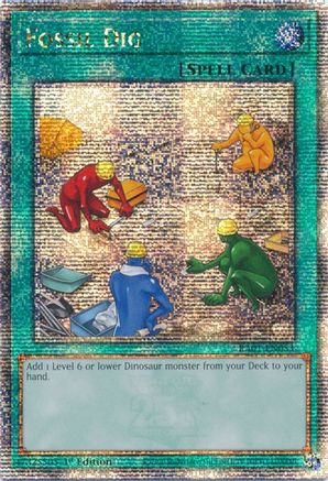 Fossil Dig (Quarter Century Secret Rare) (RA01-EN053) - 25th Anniversary Rarity Collection 1st Edition - Premium Yugioh Single from Konami - Just $10.62! Shop now at Game Crave Tournament Store