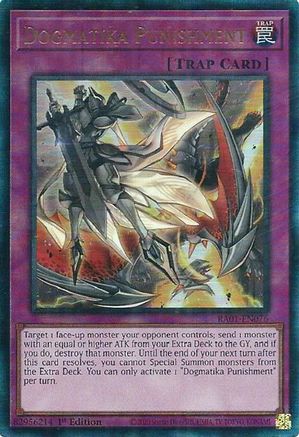 Dogmatika Punishment (PUR) (RA01-EN076) - 25th Anniversary Rarity Collection 1st Edition - Premium Yugioh Single from Konami - Just $0.57! Shop now at Game Crave Tournament Store