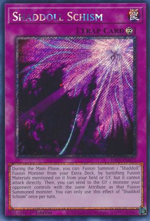 Shaddoll Schism (Platinum Secret Rare) (RA01-EN077) - 25th Anniversary Rarity Collection 1st Edition - Premium Yugioh Single from Konami - Just $0.29! Shop now at Game Crave Tournament Store