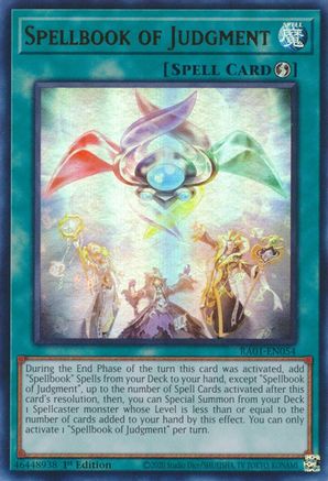 Spellbook of Judgment (UR) (RA01-EN054) - 25th Anniversary Rarity Collection 1st Edition - Premium Yugioh Single from Konami - Just $0.25! Shop now at Game Crave Tournament Store