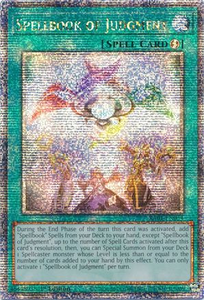 Spellbook of Judgment (Quarter Century Secret Rare) (RA01-EN054) - 25th Anniversary Rarity Collection 1st Edition - Premium Yugioh Single from Konami - Just $1.98! Shop now at Game Crave Tournament Store