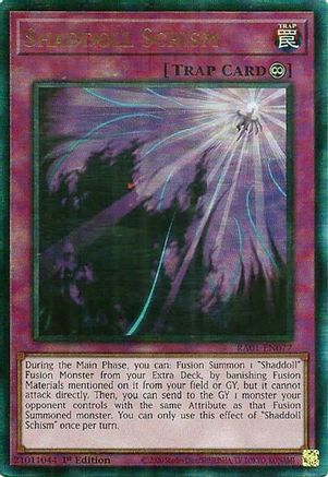 Shaddoll Schism (PUR) (RA01-EN077) - 25th Anniversary Rarity Collection 1st Edition - Premium Yugioh Single from Konami - Just $0.27! Shop now at Game Crave Tournament Store