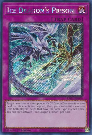 Ice Dragon's Prison (Platinum Secret Rare) (RA01-EN078) - 25th Anniversary Rarity Collection 1st Edition - Premium Yugioh Single from Konami - Just $0.58! Shop now at Game Crave Tournament Store