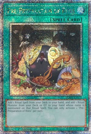 Pre-Preparation of Rites (Quarter Century Secret Rare) (RA01-EN055) - 25th Anniversary Rarity Collection 1st Edition - Premium Yugioh Single from Konami - Just $20.74! Shop now at Game Crave Tournament Store