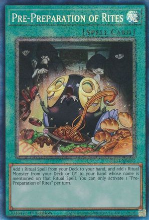 Pre-Preparation of Rites (PCR) (RA01-EN055) - 25th Anniversary Rarity Collection 1st Edition - Premium Yugioh Single from Konami - Just $3.84! Shop now at Game Crave Tournament Store