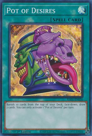 Pot of Desires (RA01-EN056) - 25th Anniversary Rarity Collection 1st Edition - Premium Yugioh Single from Konami - Just $0.33! Shop now at Game Crave Tournament Store