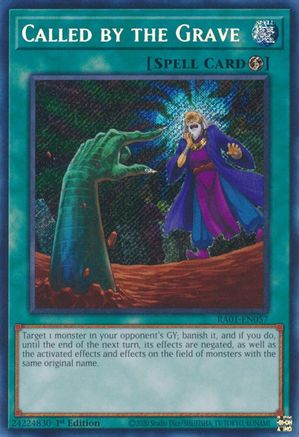 Called by the Grave (Secret Rare) (RA01-EN057) - 25th Anniversary Rarity Collection 1st Edition - Premium Yugioh Single from Konami - Just $2.97! Shop now at Game Crave Tournament Store