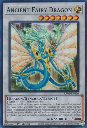 Ancient Fairy Dragon (RA01-EN030) - 25th Anniversary Rarity Collection 1st Edition - Premium Yugioh Single from Konami - Just $0.25! Shop now at Game Crave Tournament Store
