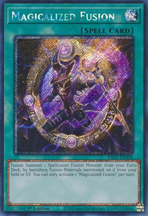 Magicalized Fusion (Platinum Secret Rare) (RA01-EN058) - 25th Anniversary Rarity Collection 1st Edition - Premium Yugioh Single from Konami - Just $0.38! Shop now at Game Crave Tournament Store