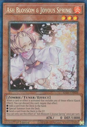 Ash Blossom & Joyous Spring (PCR) (RA01-EN008) - 25th Anniversary Rarity Collection 1st Edition - Premium Yugioh Single from Konami - Just $10.93! Shop now at Game Crave Tournament Store