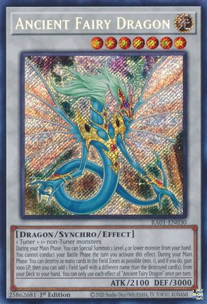 Ancient Fairy Dragon (Secret Rare) (RA01-EN030) - 25th Anniversary Rarity Collection 1st Edition - Premium Yugioh Single from Konami - Just $0.65! Shop now at Game Crave Tournament Store