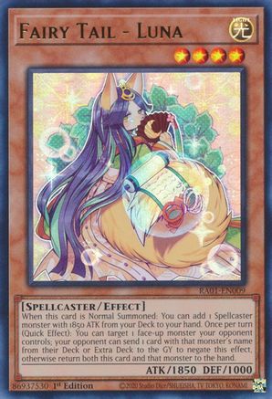 Fairy Tail - Luna (UR) (RA01-EN009) - 25th Anniversary Rarity Collection 1st Edition - Premium Yugioh Single from Konami - Just $0.25! Shop now at Game Crave Tournament Store