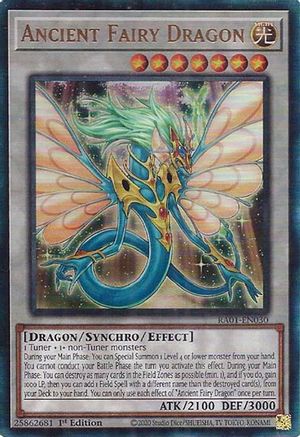 Ancient Fairy Dragon (PUR) (RA01-EN030) - 25th Anniversary Rarity Collection 1st Edition - Premium Yugioh Single from Konami - Just $0.40! Shop now at Game Crave Tournament Store