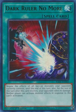 Dark Ruler No More (UR) (RA01-EN060) - 25th Anniversary Rarity Collection 1st Edition - Premium Yugioh Single from Konami - Just $0.29! Shop now at Game Crave Tournament Store