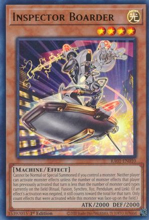Inspector Boarder (UR) (RA01-EN010) - 25th Anniversary Rarity Collection 1st Edition - Premium Yugioh Single from Konami - Just $0.25! Shop now at Game Crave Tournament Store
