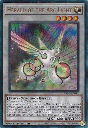 Herald of the Arc Light (PUR) (RA01-EN031) - 25th Anniversary Rarity Collection 1st Edition - Premium Yugioh Single from Konami - Just $0.86! Shop now at Game Crave Tournament Store