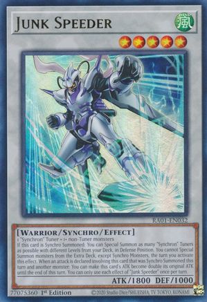 Junk Speeder (UR) (RA01-EN032) - 25th Anniversary Rarity Collection 1st Edition - Premium Yugioh Single from Konami - Just $0.25! Shop now at Game Crave Tournament Store