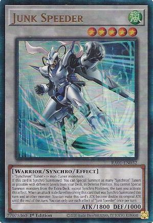 Junk Speeder (PUR) (RA01-EN032) - 25th Anniversary Rarity Collection 1st Edition - Premium Yugioh Single from Konami - Just $0.26! Shop now at Game Crave Tournament Store