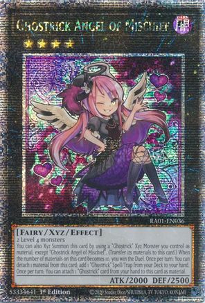 Ghostrick Angel of Mischief (Quarter Century Secret Rare) (RA01-EN036) - 25th Anniversary Rarity Collection 1st Edition - Premium Yugioh Single from Konami - Just $2.86! Shop now at Game Crave Tournament Store