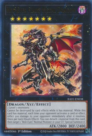 Red-Eyes Flare Metal Dragon (UR) (RA01-EN038) - 25th Anniversary Rarity Collection 1st Edition - Premium Yugioh Single from Konami - Just $0.25! Shop now at Game Crave Tournament Store