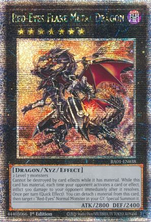 Red-Eyes Flare Metal Dragon (Quarter Century Secret Rare) (RA01-EN038) - 25th Anniversary Rarity Collection 1st Edition - Premium Yugioh Single from Konami - Just $11.25! Shop now at Game Crave Tournament Store