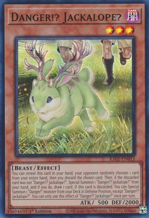 Danger!? Jackalope? (RA01-EN013) - 25th Anniversary Rarity Collection 1st Edition - Premium Yugioh Single from Konami - Just $0.25! Shop now at Game Crave Tournament Store