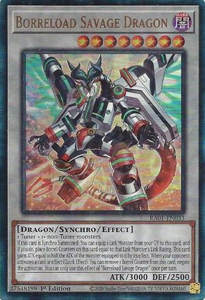 Borreload Savage Dragon (PUR) (RA01-EN033) - 25th Anniversary Rarity Collection 1st Edition - Premium Yugioh Single from Konami - Just $0.53! Shop now at Game Crave Tournament Store