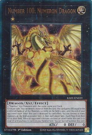 Number 100: Numeron Dragon (PUR) (RA01-EN039) - 25th Anniversary Rarity Collection 1st Edition - Premium Yugioh Single from Konami - Just $0.38! Shop now at Game Crave Tournament Store