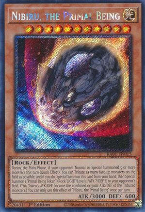 Nibiru, the Primal Being (Platinum Secret Rare) (RA01-EN015) - 25th Anniversary Rarity Collection 1st Edition - Premium Yugioh Single from Konami - Just $7.42! Shop now at Game Crave Tournament Store