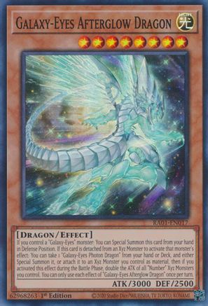 Galaxy-Eyes Afterglow Dragon (RA01-EN017) - 25th Anniversary Rarity Collection 1st Edition - Premium Yugioh Single from Konami - Just $0.25! Shop now at Game Crave Tournament Store