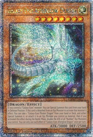 Galaxy-Eyes Afterglow Dragon (Quarter Century Secret Rare) (RA01-EN017) - 25th Anniversary Rarity Collection 1st Edition - Premium Yugioh Single from Konami - Just $5.11! Shop now at Game Crave Tournament Store