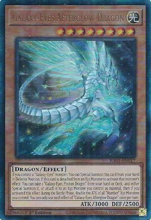 Galaxy-Eyes Afterglow Dragon (PUR) (RA01-EN017) - 25th Anniversary Rarity Collection 1st Edition - Premium Yugioh Single from Konami - Just $0.34! Shop now at Game Crave Tournament Store