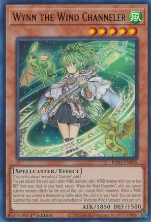 Wynn the Wind Channeler (UR) (RA01-EN018) - 25th Anniversary Rarity Collection 1st Edition - Premium Yugioh Single from Konami - Just $0.25! Shop now at Game Crave Tournament Store