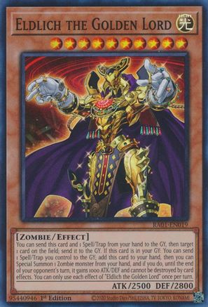 Eldlich the Golden Lord (RA01-EN019) - 25th Anniversary Rarity Collection 1st Edition - Premium Yugioh Single from Konami - Just $0.25! Shop now at Game Crave Tournament Store