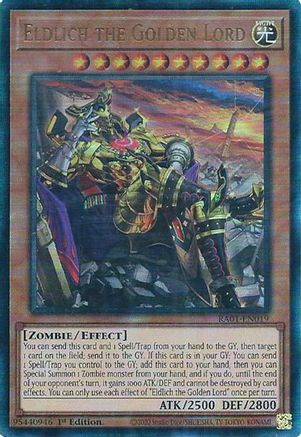 Eldlich the Golden Lord (Alternate Art) (PUR) (RA01-EN019) - 25th Anniversary Rarity Collection 1st Edition - Premium Yugioh Single from Konami - Just $0.38! Shop now at Game Crave Tournament Store