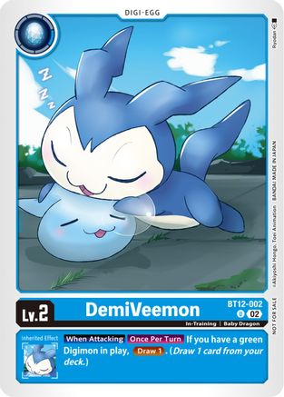 DemiVeemon (NYCC 2023 Demo Deck) (BT12-002) - Across Time - Premium Digimon Single from Bandai - Just $0.08! Shop now at Game Crave Tournament Store