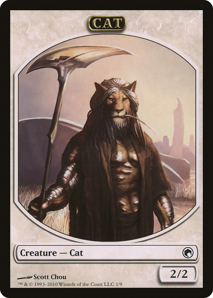 Cat (TSOM-001) - Scars of Mirrodin Tokens
